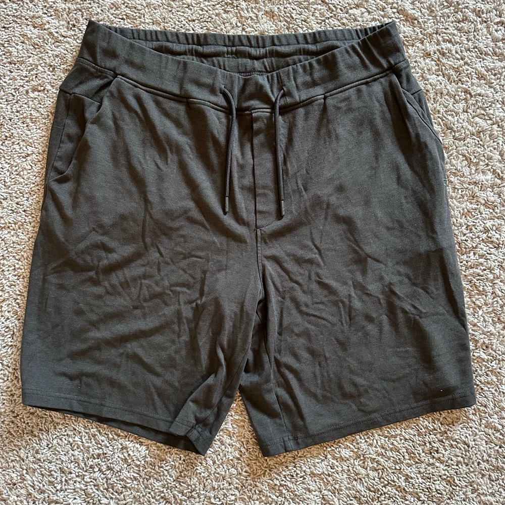 Black Athletic Shorts with Elastic Waistband